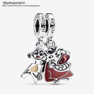 Pandora Disney The Lion King Timon & Pumbaa Splittable Dangle Charm
